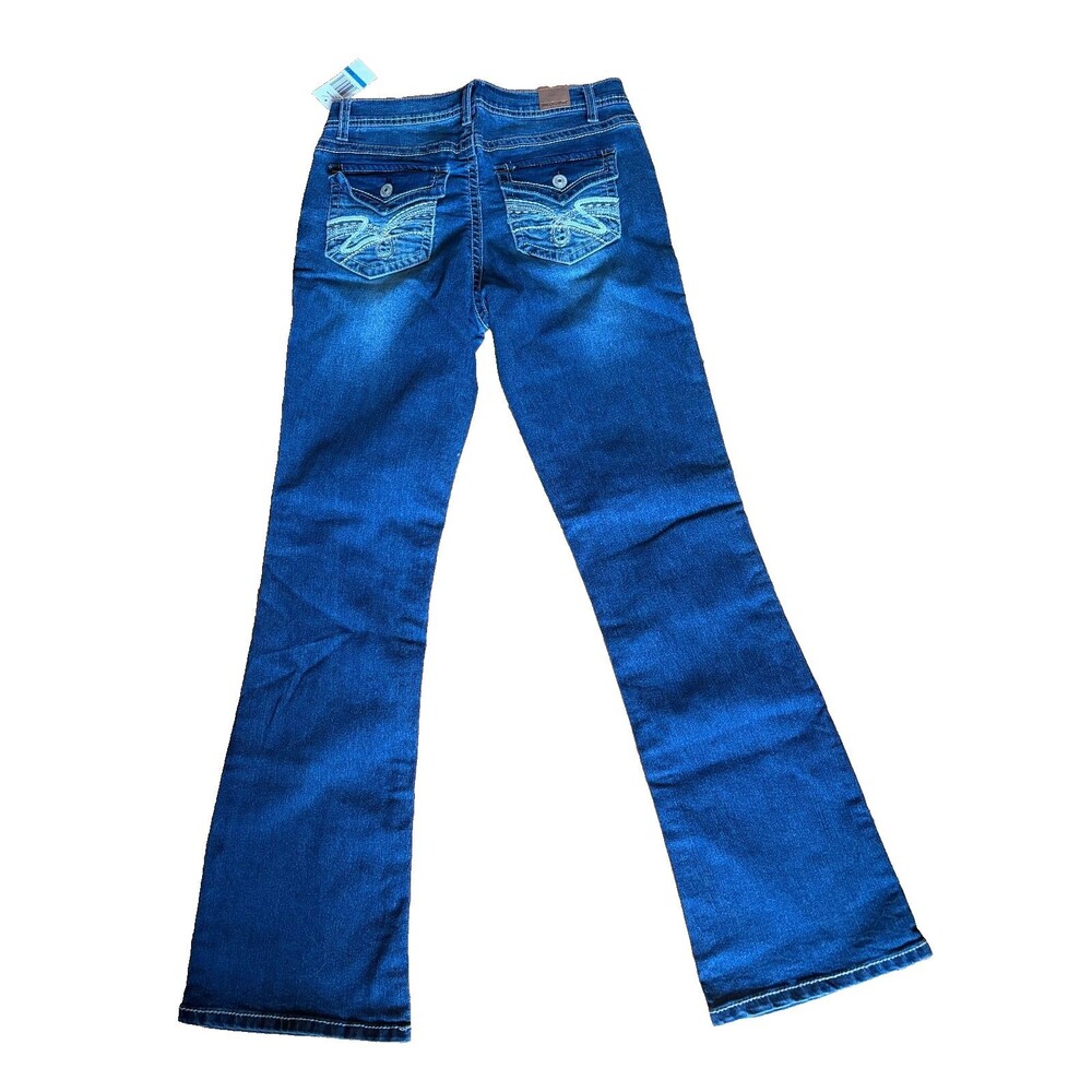 NWT Wallflower Keller Embroidered Pocket Jeans Flare Bootcut Boho Western Size 9